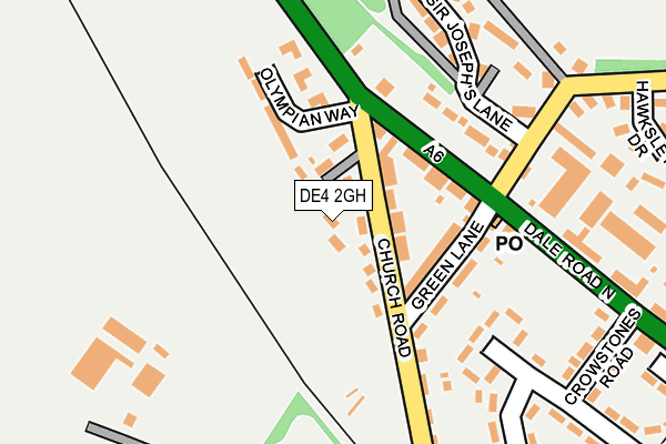DE4 2GH map - OS OpenMap – Local (Ordnance Survey)