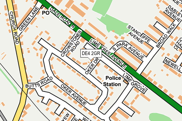 DE4 2GR map - OS OpenMap – Local (Ordnance Survey)