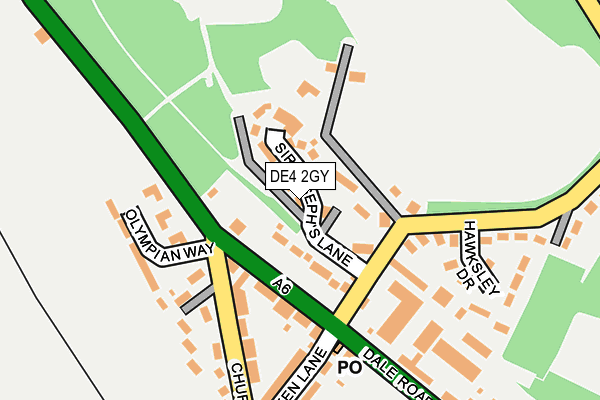 DE4 2GY map - OS OpenMap – Local (Ordnance Survey)