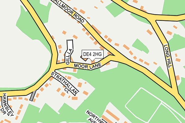 DE4 2HG map - OS OpenMap – Local (Ordnance Survey)
