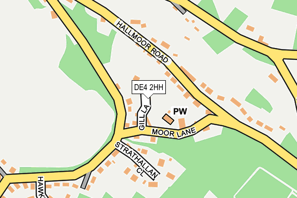 DE4 2HH map - OS OpenMap – Local (Ordnance Survey)
