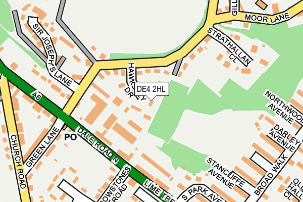 DE4 2HL map - OS OpenMap – Local (Ordnance Survey)