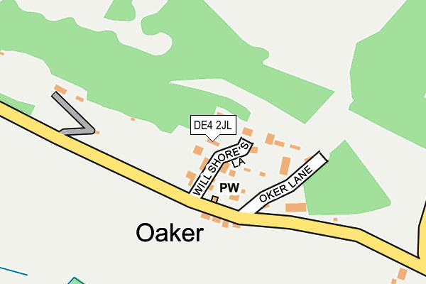 DE4 2JL map - OS OpenMap – Local (Ordnance Survey)
