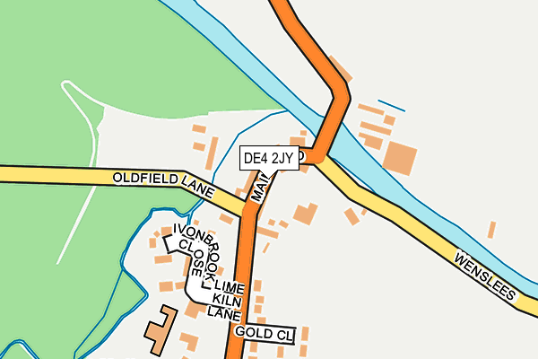 DE4 2JY map - OS OpenMap – Local (Ordnance Survey)