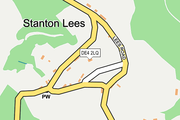 DE4 2LQ map - OS OpenMap – Local (Ordnance Survey)