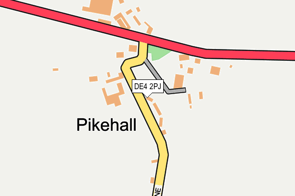 DE4 2PJ map - OS OpenMap – Local (Ordnance Survey)