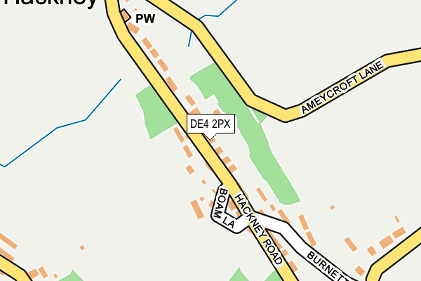 DE4 2PX map - OS OpenMap – Local (Ordnance Survey)