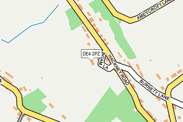 DE4 2PZ map - OS OpenMap – Local (Ordnance Survey)