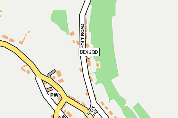 DE4 2QD map - OS OpenMap – Local (Ordnance Survey)