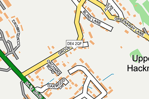 DE4 2QF map - OS OpenMap – Local (Ordnance Survey)