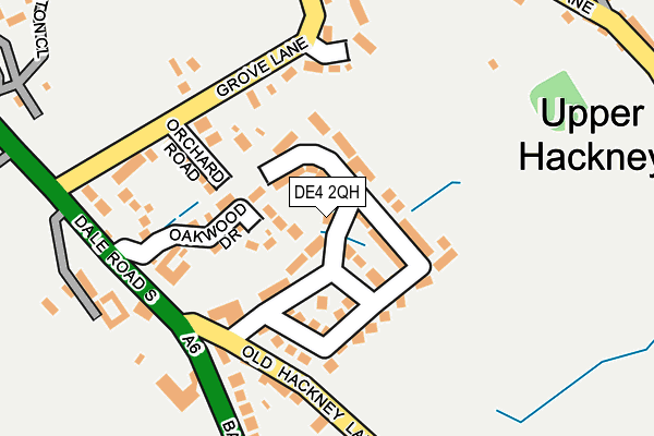 DE4 2QH map - OS OpenMap – Local (Ordnance Survey)