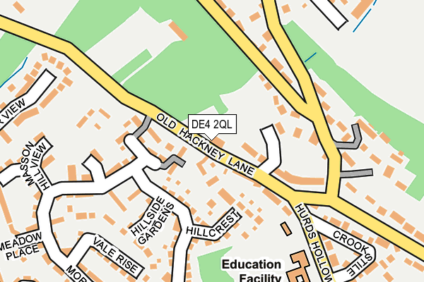 DE4 2QL map - OS OpenMap – Local (Ordnance Survey)