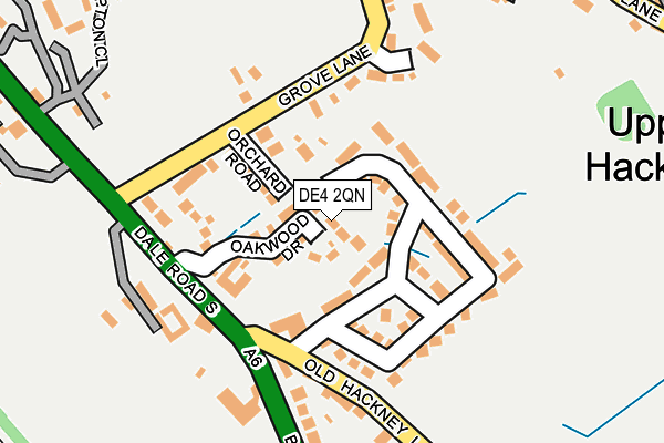 DE4 2QN map - OS OpenMap – Local (Ordnance Survey)