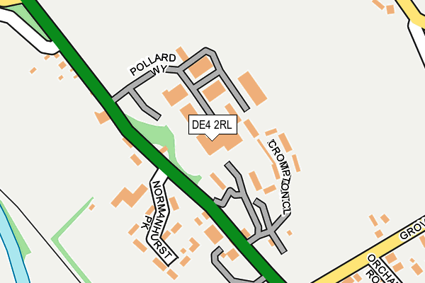 DE4 2RL map - OS OpenMap – Local (Ordnance Survey)