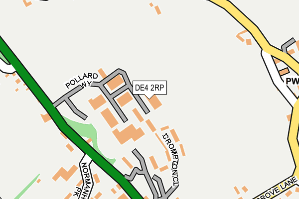 DE4 2RP map - OS OpenMap – Local (Ordnance Survey)