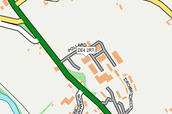 DE4 2RT map - OS OpenMap – Local (Ordnance Survey)