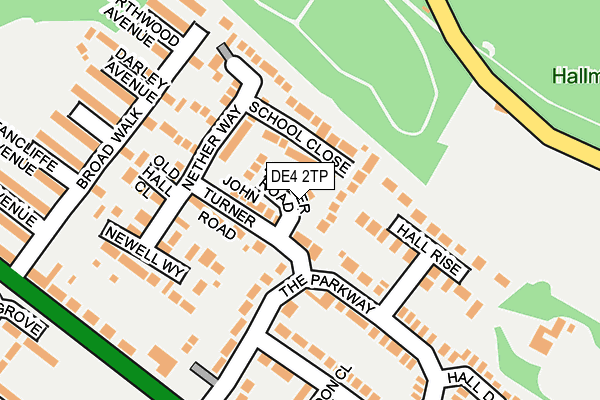 DE4 2TP map - OS OpenMap – Local (Ordnance Survey)