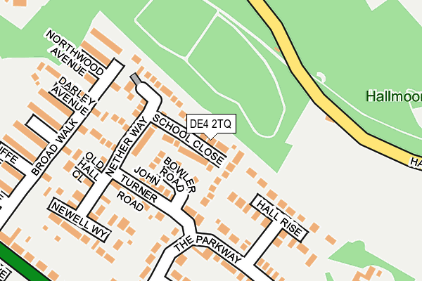 DE4 2TQ map - OS OpenMap – Local (Ordnance Survey)