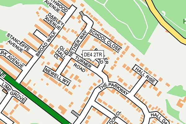 DE4 2TR map - OS OpenMap – Local (Ordnance Survey)