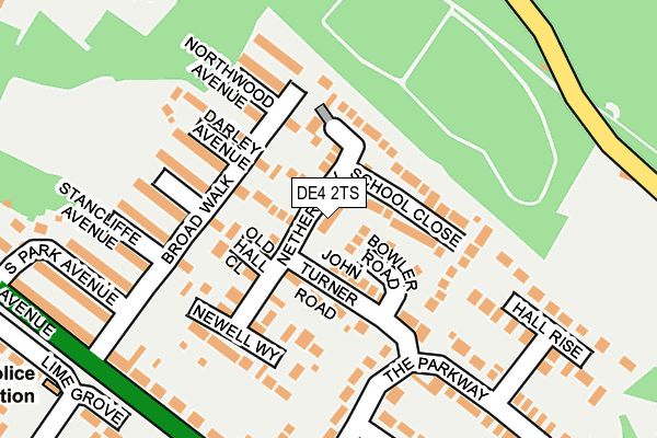 DE4 2TS map - OS OpenMap – Local (Ordnance Survey)