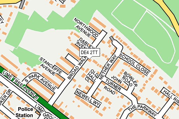 DE4 2TT map - OS OpenMap – Local (Ordnance Survey)