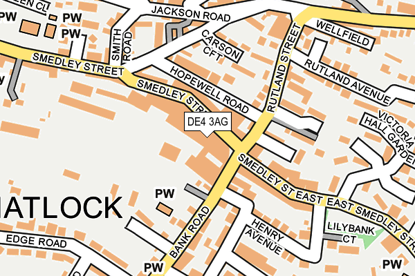 DE4 3AG map - OS OpenMap – Local (Ordnance Survey)
