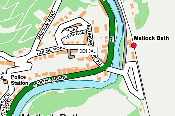 DE4 3AL map - OS OpenMap – Local (Ordnance Survey)