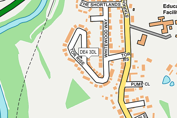 DE4 3DL map - OS OpenMap – Local (Ordnance Survey)