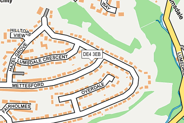 DE4 3EB map - OS OpenMap – Local (Ordnance Survey)