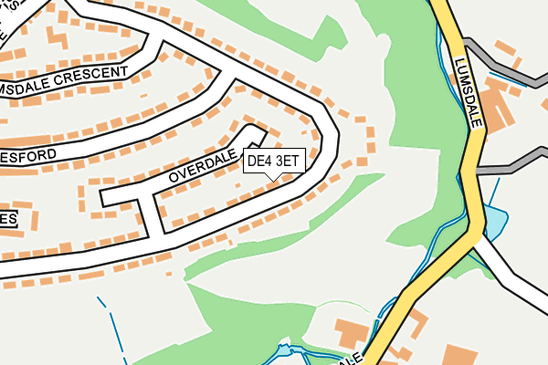DE4 3ET map - OS OpenMap – Local (Ordnance Survey)
