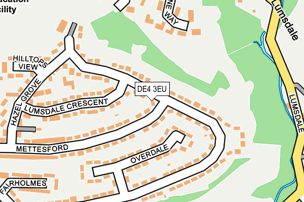 DE4 3EU map - OS OpenMap – Local (Ordnance Survey)