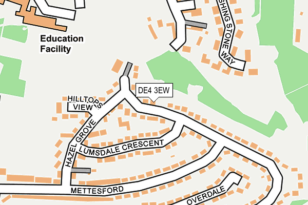 DE4 3EW map - OS OpenMap – Local (Ordnance Survey)