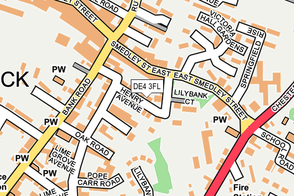 DE4 3FL map - OS OpenMap – Local (Ordnance Survey)