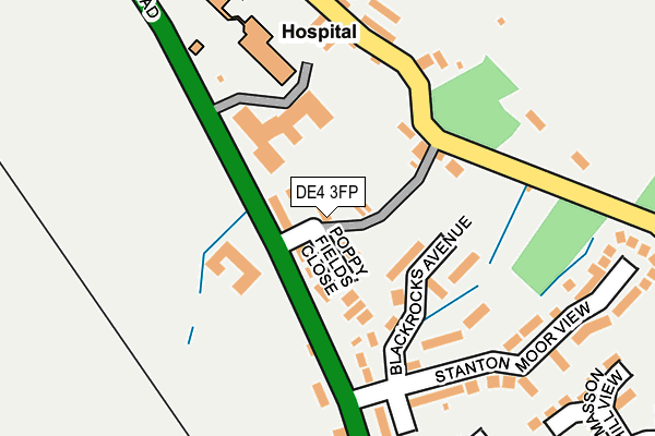 DE4 3FP map - OS OpenMap – Local (Ordnance Survey)