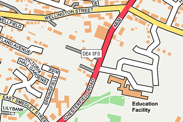 DE4 3FS map - OS OpenMap – Local (Ordnance Survey)