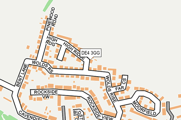 DE4 3GG map - OS OpenMap – Local (Ordnance Survey)