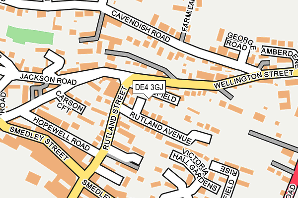 DE4 3GJ map - OS OpenMap – Local (Ordnance Survey)