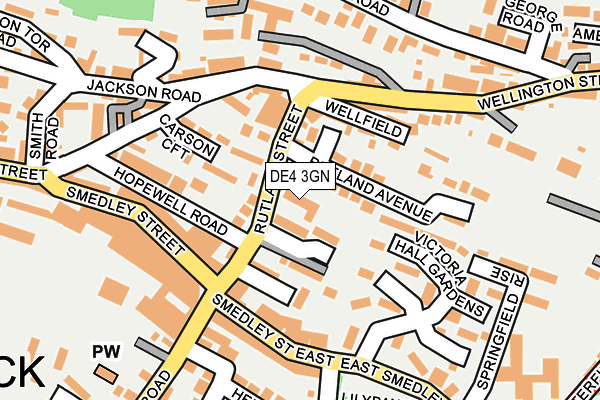 DE4 3GN map - OS OpenMap – Local (Ordnance Survey)