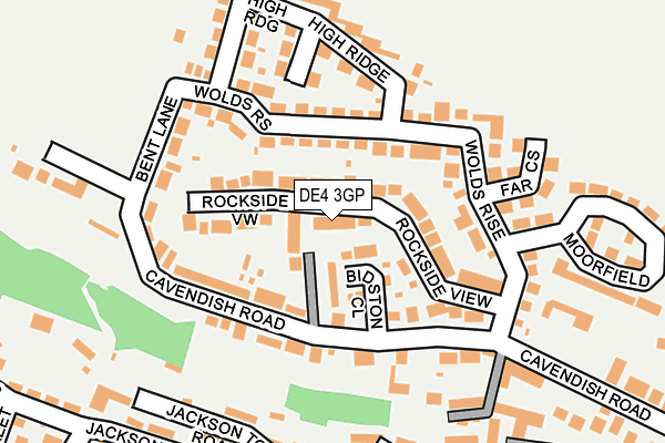 DE4 3GP map - OS OpenMap – Local (Ordnance Survey)
