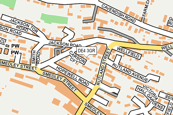 DE4 3GR map - OS OpenMap – Local (Ordnance Survey)