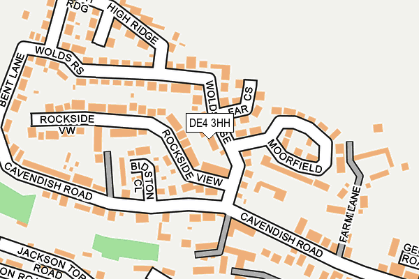 DE4 3HH map - OS OpenMap – Local (Ordnance Survey)