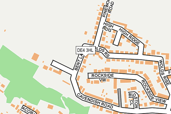 DE4 3HL map - OS OpenMap – Local (Ordnance Survey)
