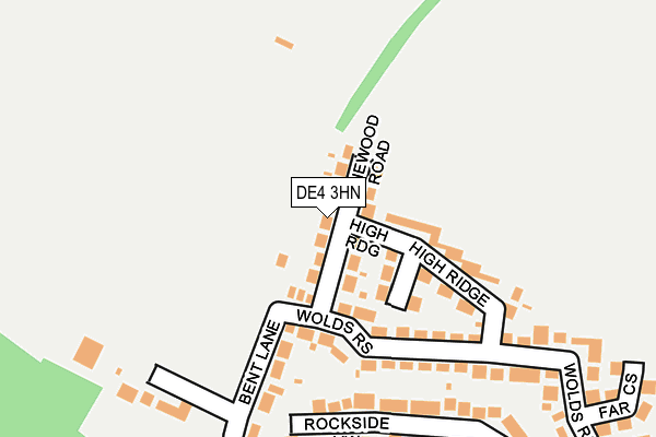 DE4 3HN map - OS OpenMap – Local (Ordnance Survey)