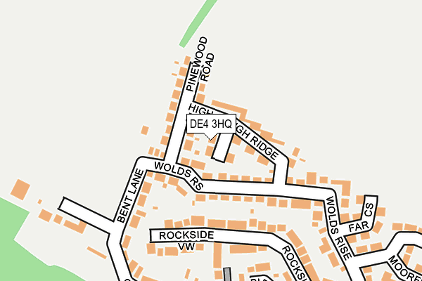 DE4 3HQ map - OS OpenMap – Local (Ordnance Survey)