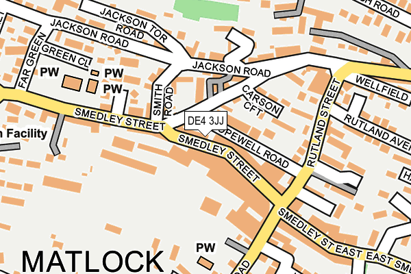 DE4 3JJ map - OS OpenMap – Local (Ordnance Survey)