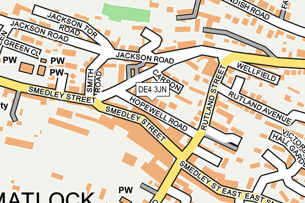 DE4 3JN map - OS OpenMap – Local (Ordnance Survey)