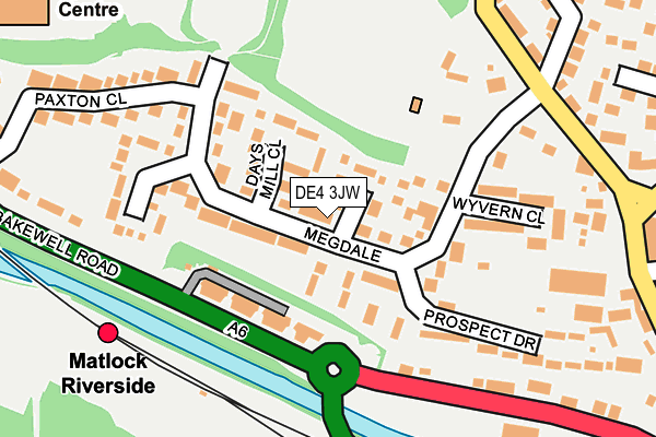 DE4 3JW map - OS OpenMap – Local (Ordnance Survey)