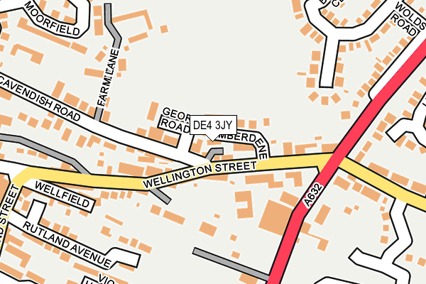 DE4 3JY map - OS OpenMap – Local (Ordnance Survey)