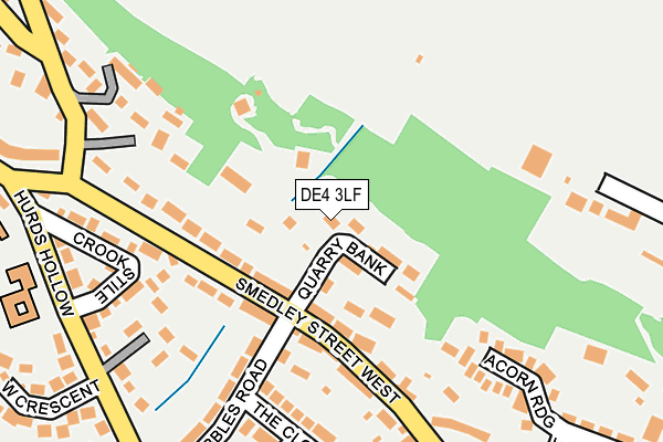 DE4 3LF map - OS OpenMap – Local (Ordnance Survey)