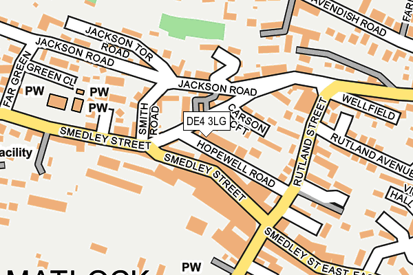 DE4 3LG map - OS OpenMap – Local (Ordnance Survey)